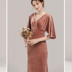 Velvet Bridesmaid Dress